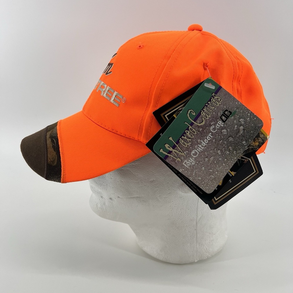 Team‎ Realtree Strapback Hat Neon Orange / Camo Hunting New NWT - Picture 5 of 10